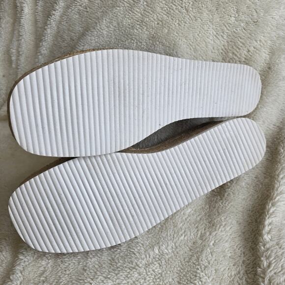 NEW Wild Pair Women Shermer Slide Espadrille Platform Wedge Sandals SZ 11M Ivory - Picture 5 of 6